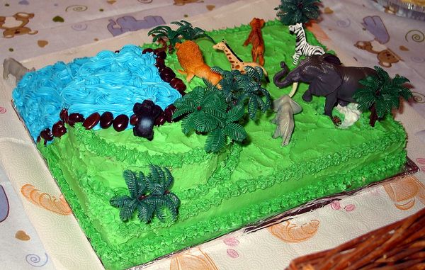 George of the Jungle B'day cake by my Step-daughte...