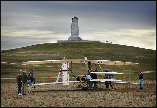 Wright Flyer at Kitty Hawk, NC...