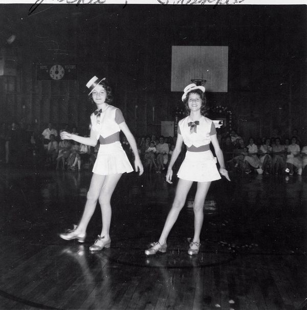 Jackie & Me dancing in a May Day Program...