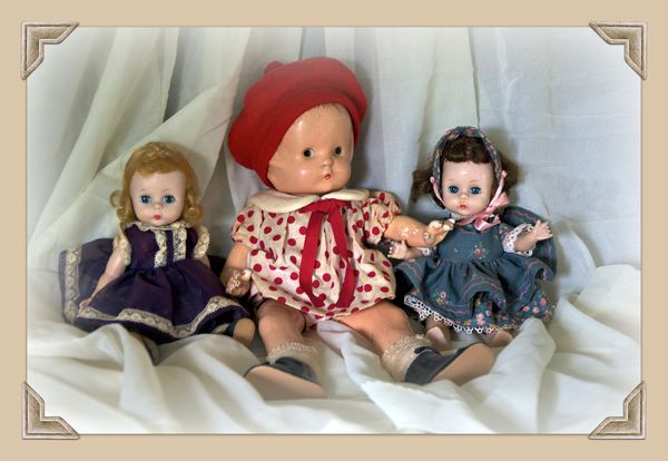 The middle doll is my namesake. She grew up in the...