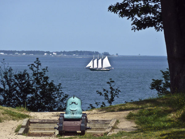 Yorktown on the York River; here was the last deci...