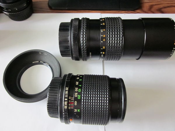Zoom 1:45 & 135mm 1:3.5 with ring...
