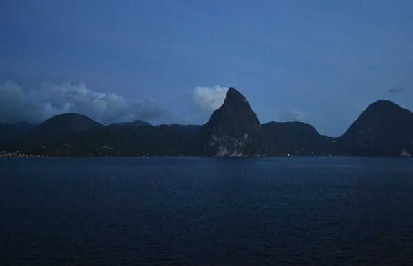 Pulling out of the St. Lucia area (2nd cruise in M...