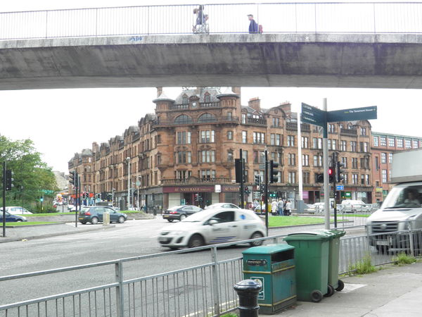street corner in Glasgow Scotland...