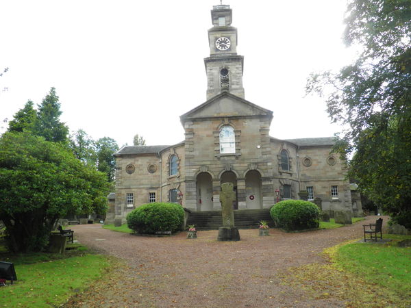 church and graveyard in Hamilton Scotland...