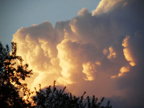 Billowing clouds...