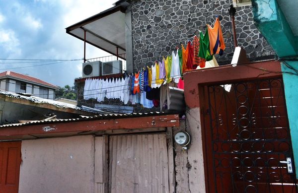 This laundry hanging in Dominica was impressive wi...