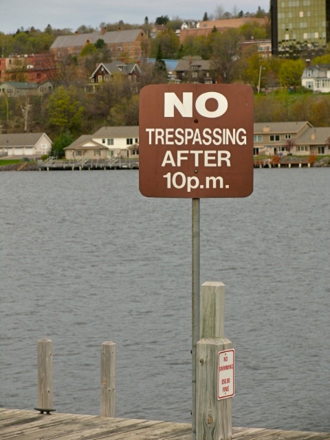 OK to Tresspass...sometimes.  add your own sighns!...