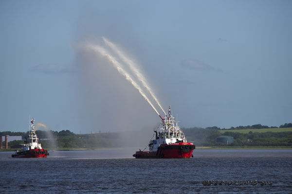one of my recent photographs - Fireboats on The Ri...