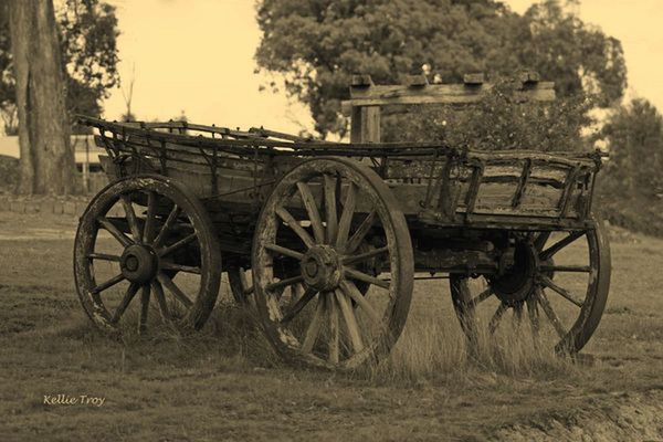 Removed powerlines, and converted to Sepia....