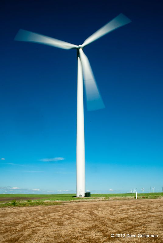 Langdon, ND Windfarm - shutter speed 1/8 of a seco...