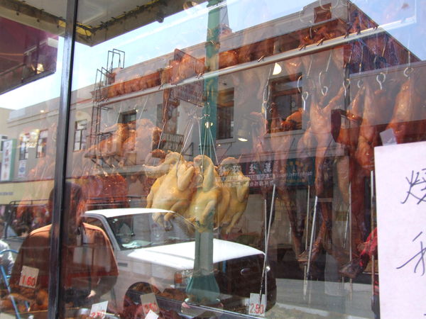 chicken in the window at China town SF...