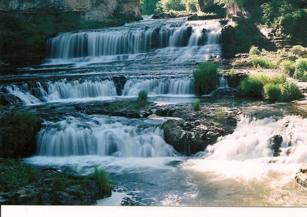 a waterfall in Wisconsin...