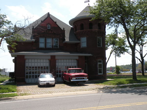 fire station in Battle Creek Mi. 1903...