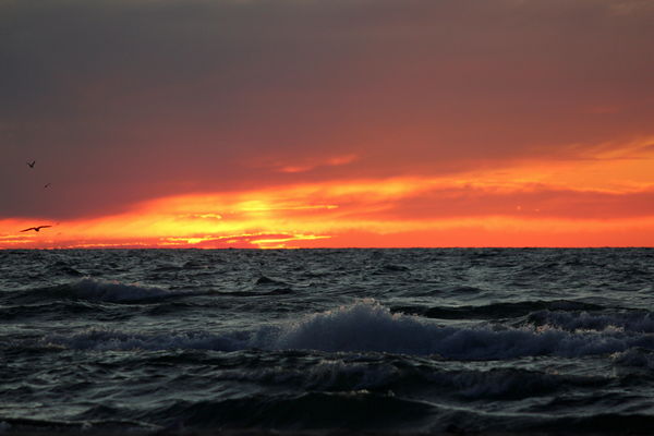 Pretty Sunset on Lake Michigan...