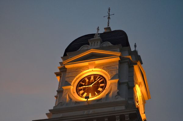 A close up of the Clock Tower...