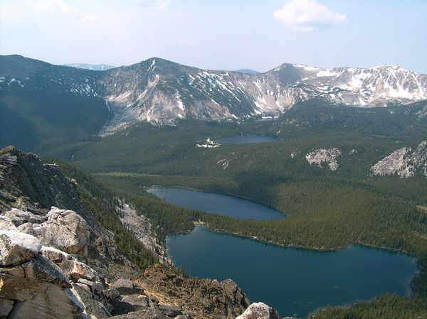 High mountain lakes south of Mount Powell....