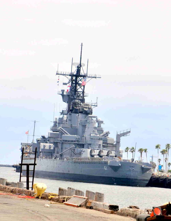 The USS IOWA WAR SHIP...