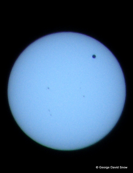 Venus' Transit of the Sun - June 5, 2012 at 4:43pm...