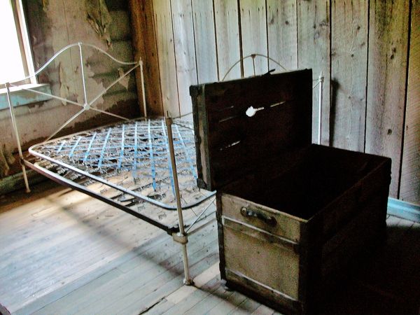 Garnet Ghost town -inside one of the hotels - ligh...