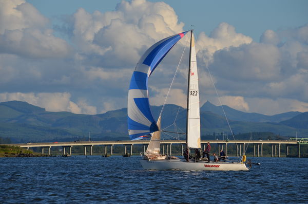 Sail boat on the Columbia River...