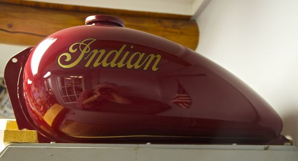 "Indian" motorcycle fuel tank...