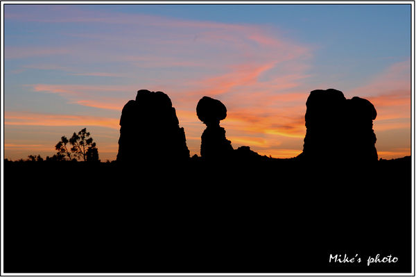 Sunrise at Arches NP....