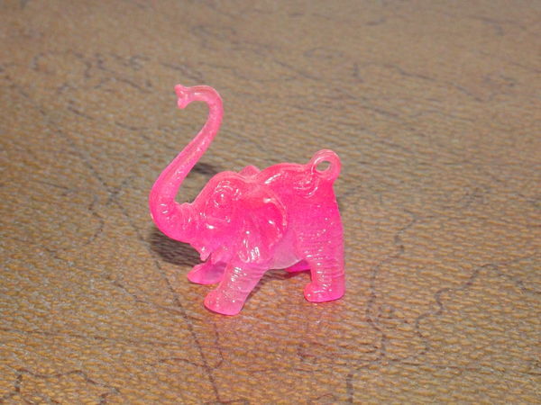 Pink elephant that was on the top of a coke from S...