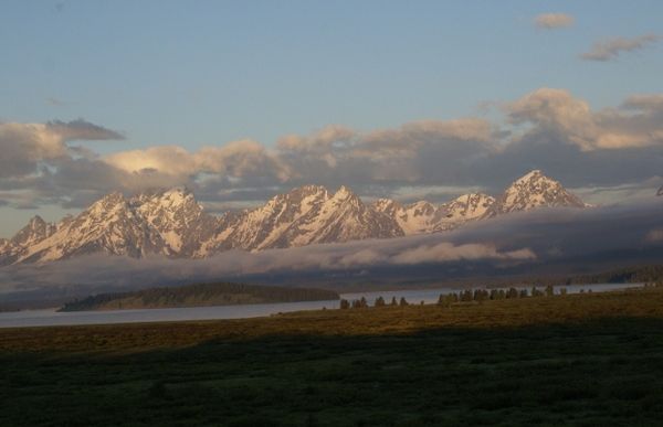Sunrise on the Tetons is Magical...