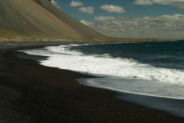 Black sand beach in Vik...