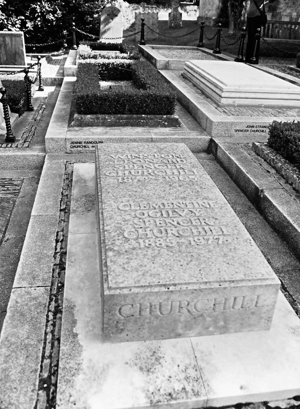 this one is more recent. Winston Churchill's grave...