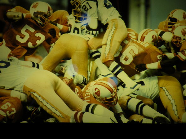 a picture of a picture at the pro football hall of...