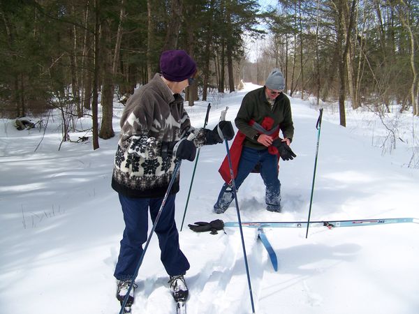 Cross Country Skiing-Bill and our good friend-I wa...