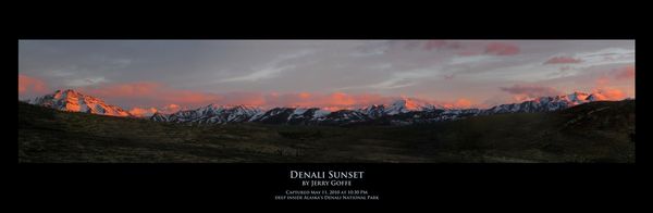 Denali at Sunset taken with a Canon G-10...