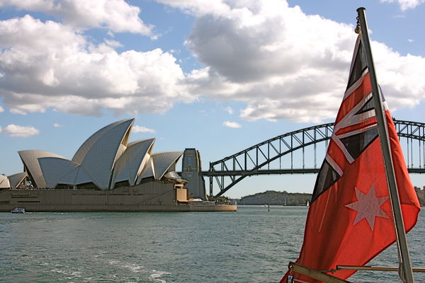Sydney Opera House from the harbor...
