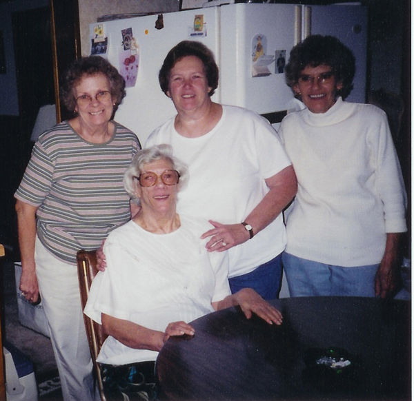My Mom (the baby in the middle) and 3 of her 4 sis...