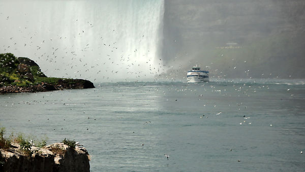 Maid of the Mist at Niagara Falls 2011. Photo take...