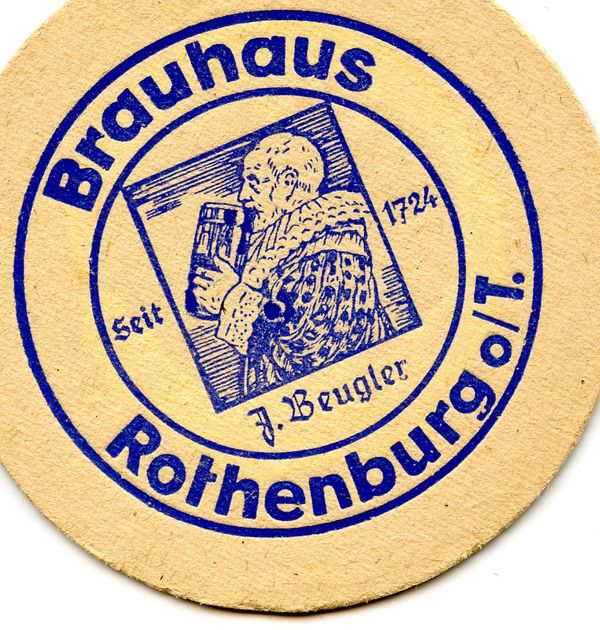 Rothenburg Hofbrau Coaster...