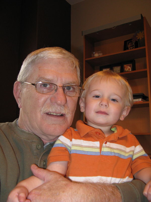 Bob M and grandson, Oliver....
