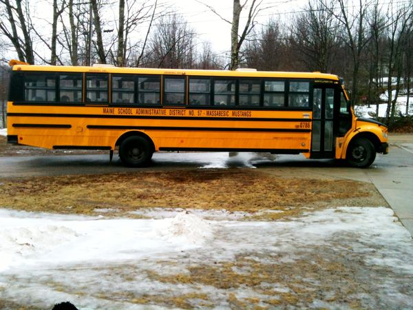The yellow bus that "vacuums" up children and take...