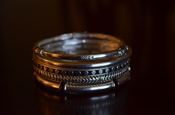Well worn bangle bracelets ~...