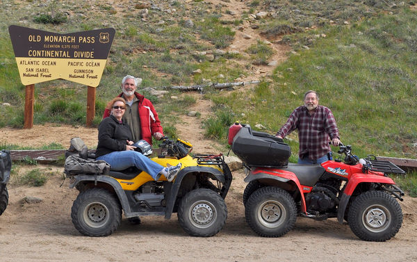 Old Monarch Pass (my ATV on right)...