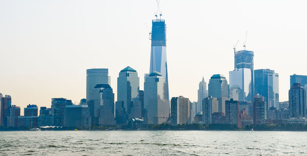 Tall buliding is new Freedom Tower being built...
