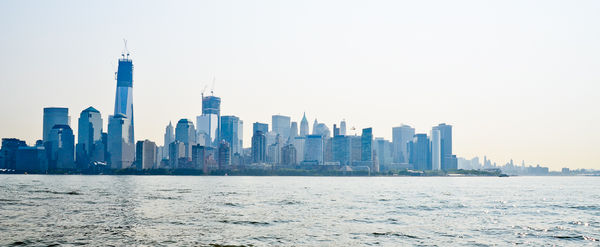 Lower Manhattan skyline...