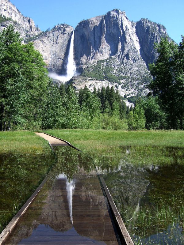 Yosemite Valley Meadow still partially flooded aft...