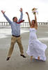 Jumping for joy - "I now pronounce you...............
