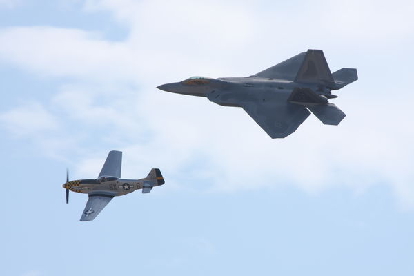 Heritage Formation F-22/P-51...