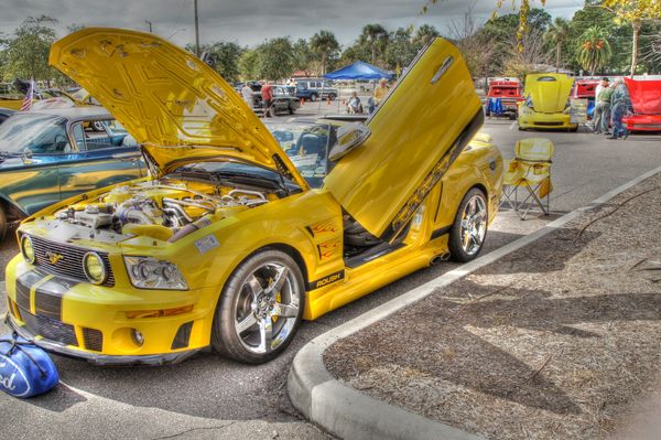 Yellow Pony Car...