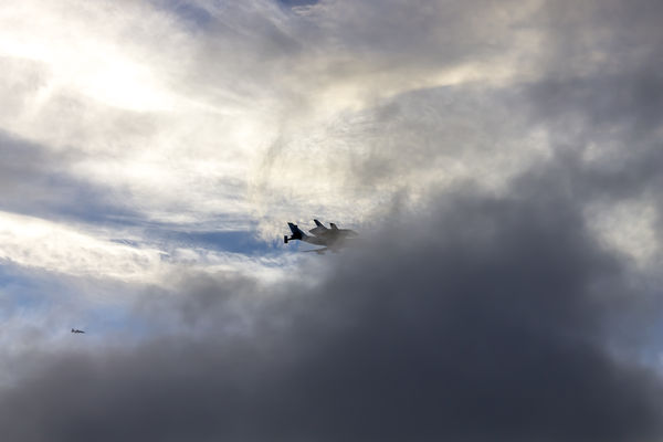Off into the clouds..Farewell Endeavor!...