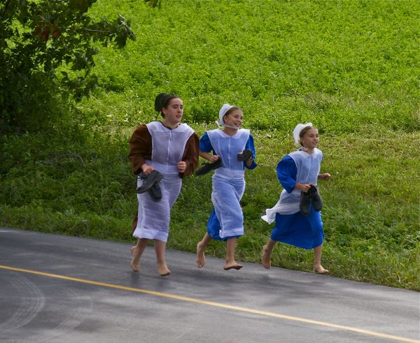 Barefoot running in Amish country, Lancaster Co: Coming home from ...